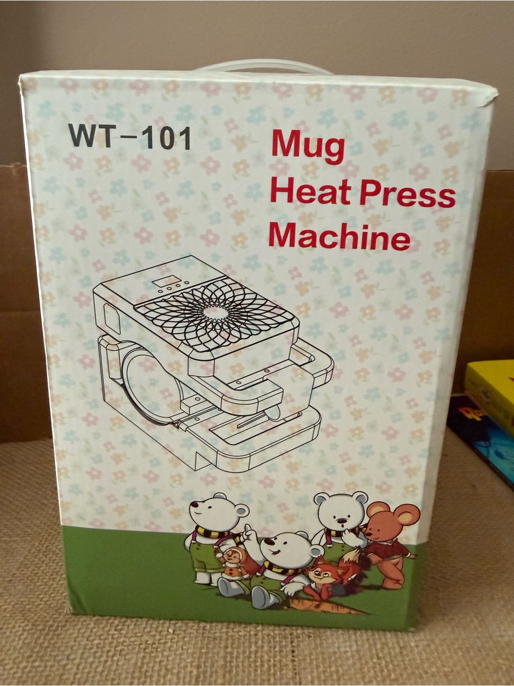 Mug Heat Press Machine WT-101 in White and Green, NWOT